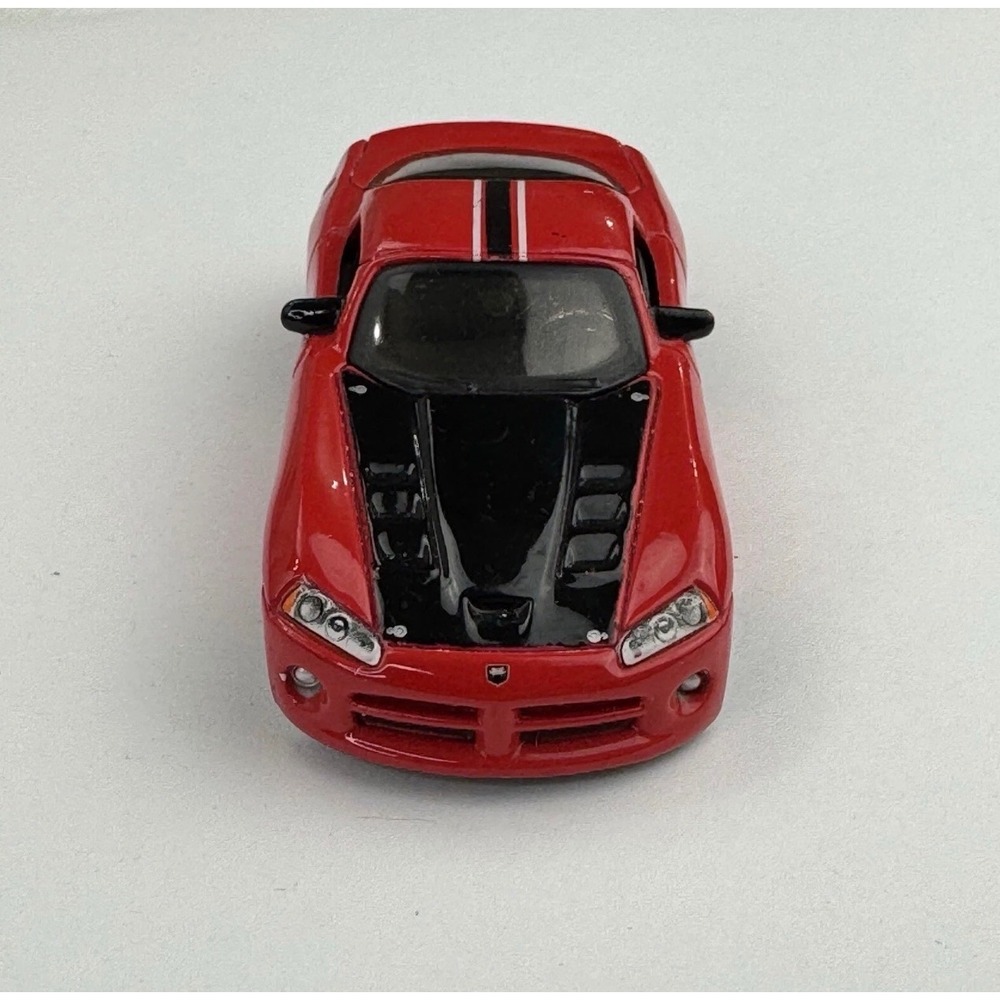 Maisto 2008 Dodge Viper SRT10 Red Black Hood Diecast Model Car 1/64 Scale - Picture 2 of 9